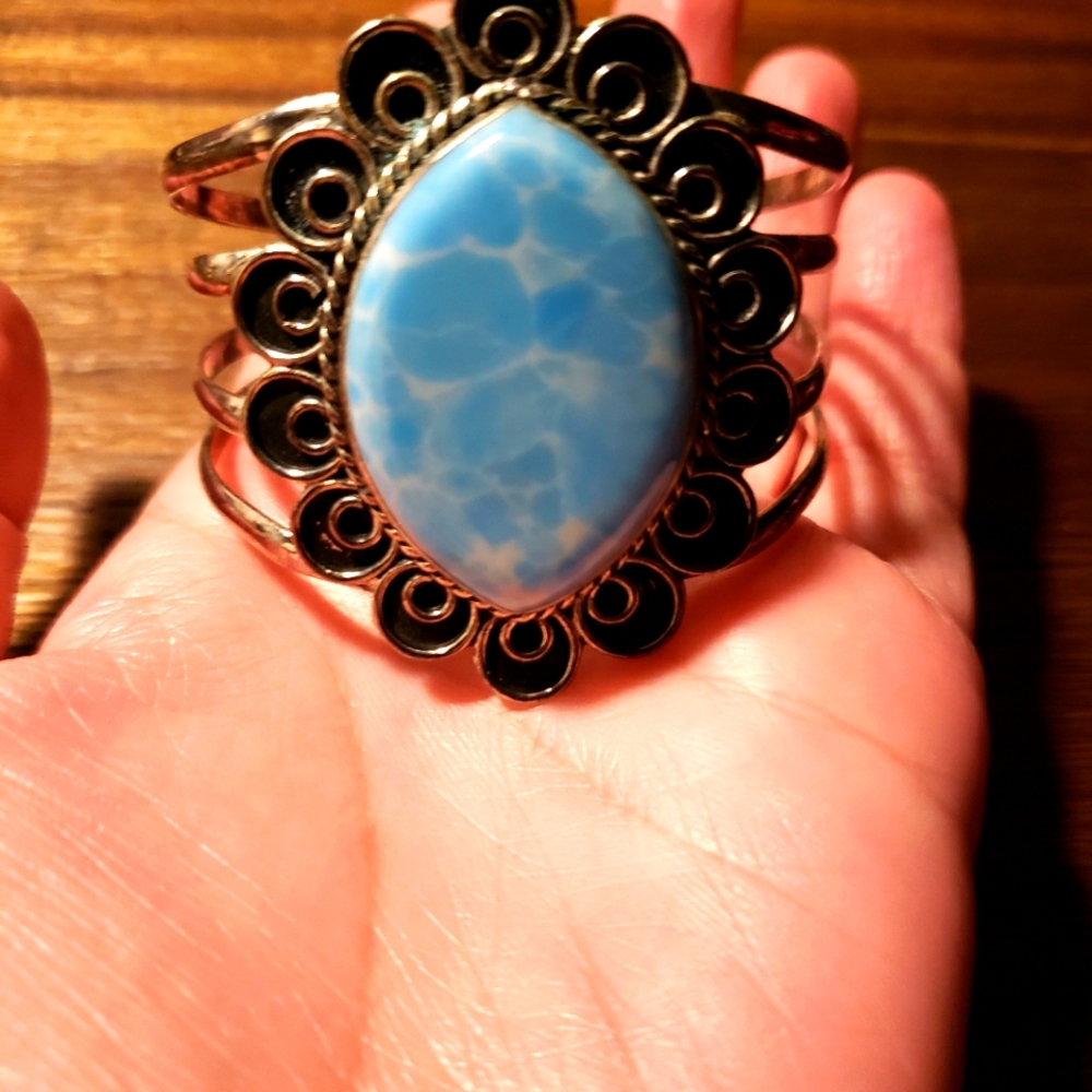 Silver Cuff Bracelet - Picture 7 of 14